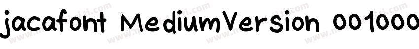 jacafont MediumVersion 001000字体转换